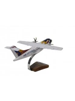 Maquette Bois ATR42 Air Littoral - 1/66e -BOUTIQUE AERO maquette bois atr42 air littoral 3