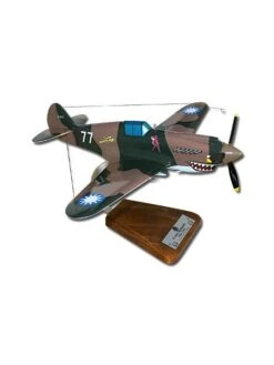Heller Maquette Bois Curtiss P40 Warhawk