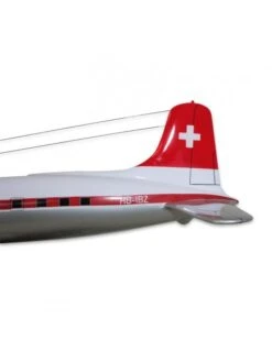 Maquette Bois Swissair Douglas DC6B HB-IBZ « Basel-Land » -BOUTIQUE AERO maquette bois douglas dc 6b hb ibz swiss air 5