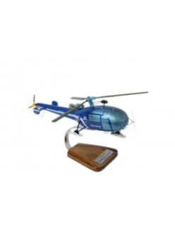 Maquette Bois SA319B Alouette III Gendarmerie Nationale