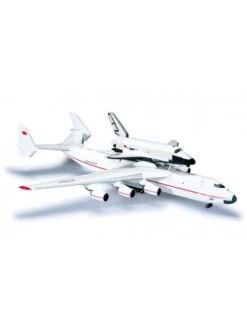 Maquette Métal Antonov AN-225 Mriya & RKK Energiya Buran Space Orbiter (OK-1.01) - 1/400e