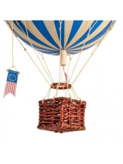 Montgolfière Bleue Ciel à Suspendre - Diamètre 18 Cm -BOUTIQUE AERO maquette montgolfiere bleue ciel diametre 18 cm 2