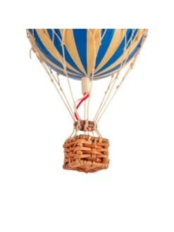Montgolfière Bleue à Suspendre - Diamètre 8,5 Cm -BOUTIQUE AERO maquette montgolfiere bleue diametre 8 cm 2