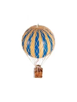 Montgolfière Bleue à Suspendre - Diamètre 8,5 Cm