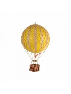 Montgolfière Jaune à Suspendre - Diamètre 8,5 Cm