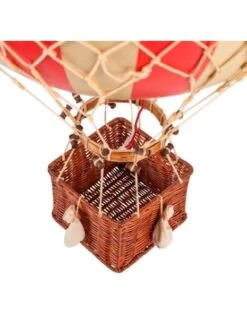 Montgolfière Rouge à Suspendre - Diamètre 42 Cm -BOUTIQUE AERO maquette montgolfiere rouge diametre 42 cm 1