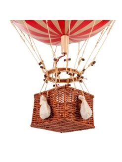 Montgolfière Rouge à Suspendre - Diamètre 42 Cm -BOUTIQUE AERO maquette montgolfiere rouge diametre 42 cm 2