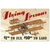 MAXI Plaque Décorative Flying Lessons -BOUTIQUE AERO maxi plaque decorative flying lessons