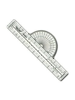 Mini Règle ASA Avec Rapporteur Fixe CP-MLX