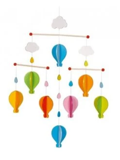 Mobile Montgolfières En Bois Goki