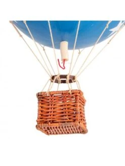 Montgolfière Bleue Avec étoiles à Suspendre - Diamètre 18 Cm -BOUTIQUE AERO montgolfiere bleue avec etoiles a suspendre diametre 18 cm 2