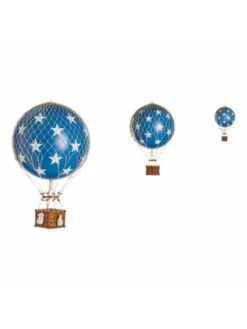 Montgolfière Bleue Avec étoiles à Suspendre - Diamètre 18 Cm -BOUTIQUE AERO montgolfiere bleue avec etoiles a suspendre diametre 18 cm 5