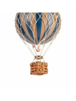 Montgolfière Marine (et Or) à Suspendre - Diamètre 8,5 Cm -BOUTIQUE AERO montgolfiere marine a suspendre diametre 85 mm 1