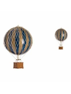 Montgolfière Marine (et Or) à Suspendre - Diamètre 8,5 Cm -BOUTIQUE AERO montgolfiere marine a suspendre diametre 85 mm 5