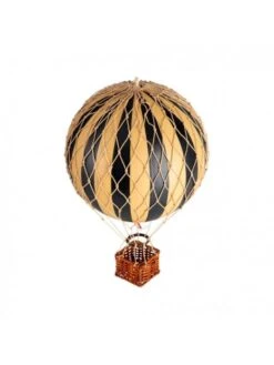 Montgolfière Noire à Suspendre - Diamètre 18 Cm -BOUTIQUE AERO montgolfiere noire a suspendre diametre 18 cm 1