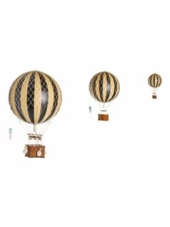 Montgolfière Noire à Suspendre - Diamètre 18 Cm -BOUTIQUE AERO montgolfiere noire a suspendre diametre 18 cm 5