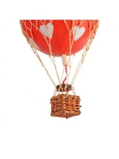 Montgolfière Rouge Avec Cœurs à Suspendre - Diamètre 8,5 Cm 11 Montgolfière Rouge Avec Cœurs à Suspendre - Diamètre 8,5 Cm -BOUTIQUE AERO montgolfiere rouge avec coeurs a suspendre diametre 85 mm 2