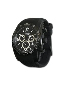 Montre Adriatica 1181.B254CH - Boîtier Noir, Cadran Noir, Bracelet Caoutchouc Noir -BOUTIQUE AERO montre adriatica 1181b254ch boitier noir cadran noir bracelet caoutchouc noir 2