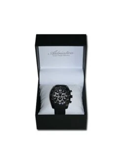 Montre Adriatica 1181.B254CH - Boîtier Noir, Cadran Noir, Bracelet Caoutchouc Noir -BOUTIQUE AERO montre adriatica 1181b254ch boitier noir cadran noir bracelet caoutchouc noir 3