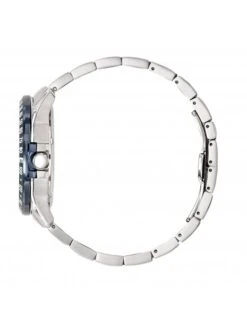 Montre Automatique Patrouille De France Athos 6 - Boîtier Noir, Cadran Bleu, Bracelet Acier -BOUTIQUE AERO montre automatique patrouille de france athos 6 boitier acier cadran bleu bracelet acier 1