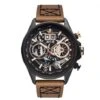 Montre AVI-8 Hawker Harrier II AV-4065-03 Bronze - Boîtier Noir, Cadran Noir, Bracelet Cuir Marron -BOUTIQUE AERO montre avi 8 hawker harrier ii av 4065 03 bronze boitier noir cadran noir bracelet cuir marron