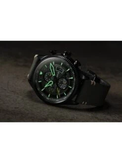 Montre AVI-8 Hawker Hunter AV-4064-02 Vert Anthracite - Boîtier Noir, Cadran Vert, Bracelet Cuir Vert -BOUTIQUE AERO montre avi 8 hawker hunter av 4064 02 vert anthracite boitier noir cadran vert bracelet cuir vert 6