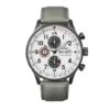 Montre AVI-8 Hawker Hurricane AV-4011-0B Gris Ivoire - Boîtier Gris Foncé, Cadran Blanc, Bracelet Cuir Gris -BOUTIQUE AERO montre avi 8 hawker hurricane av 4011 0b gris ivoire boitier gris fonce cadran blanc bracelet cuir gris