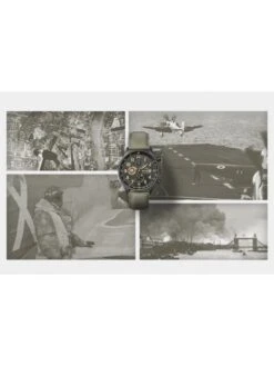 Montre AVI-8 Hawker Hurricane AV-4011-0E Terre Noire - Boîtier Noir, Cadran Noir, Bracelet Cuir Kaki -BOUTIQUE AERO montre avi 8 hawker hurricane av 4011 0e terre noire boitier noir cadran noir bracelet cuir kaki 9