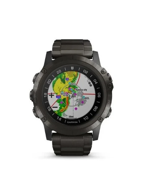 Montre Connectée D2 Delta PX Garmin - Boîtier Noir, Cadran Noir, Bracelet Acier Noir 4 Montre Connectée D2 Delta PX Garmin - Boîtier Noir, Cadran Noir, Bracelet Acier Noir – Image 2