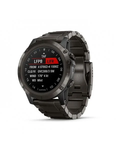 Montre Connectée D2 Delta PX Garmin - Boîtier Noir, Cadran Noir, Bracelet Acier Noir 9 Montre Connectée D2 Delta PX Garmin - Boîtier Noir, Cadran Noir, Bracelet Acier Noir – Image 7