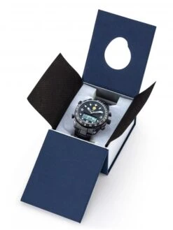 Montre Patrouille De France Athos 1 - Boîtier Noir, Cadran Noir, Bracelet Acier Noir -BOUTIQUE AERO montre patrouille de france athos 1 boitier noir cadran noir bracelet acier noir 3