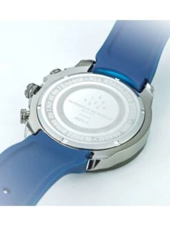 Montre Patrouille De France Athos 3 - Boîtier Noir, Cadran Bleu, Bracelet Silicone Bleu -BOUTIQUE AERO montre patrouille de france athos 3 boitier acier cadran bleu bracelet silicone bleu 2