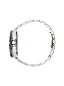 Montre Patrouille De France Athos 5 - Boîtier Noir, Cadran Noir, Bracelet Acier -BOUTIQUE AERO montre patrouille de france athos 5 boitier acier cadran noir bra 1