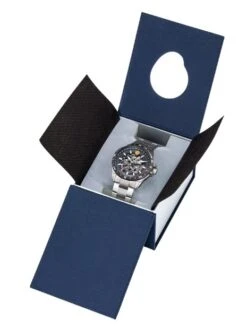 Montre Patrouille De France Athos 5 - Boîtier Noir, Cadran Noir, Bracelet Acier -BOUTIQUE AERO montre patrouille de france athos 5 boitier acier cadran noir bra 3