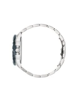 Montre Patrouille De France Athos 8 - Boîtier Noir, Cadran Argenté, Bracelet Acier -BOUTIQUE AERO montre patrouille de france athos 8 boitier acier cadran argente 1