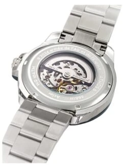 Montre Patrouille De France Athos 8 - Boîtier Noir, Cadran Argenté, Bracelet Acier -BOUTIQUE AERO montre patrouille de france athos 8 boitier acier cadran argente 2