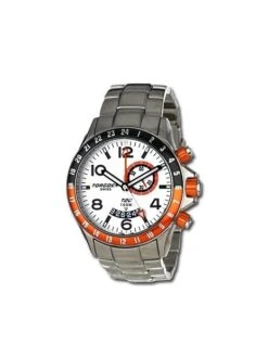 Montre Torgoen T20 201 - Boîtier Acier, Cadran Blanc, Bracelet Acier