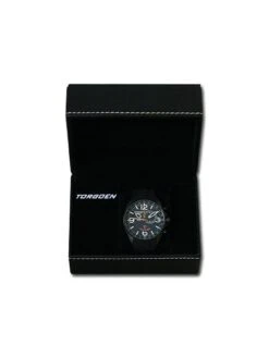 Montre Torgoen T30 301 - Boîtier Noir, Cadran Noir, Bracelet Caoutchouc Noir -BOUTIQUE AERO montre torgoen t30 301 boitier noir cadran noir bracelet caoutchouc noir 3