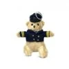 Porte-clés Peluche Ourson Pilote Avec Costume Et Casquette (12cm) -BOUTIQUE AERO peluche ourson pilote avec costume et casquette 12cm