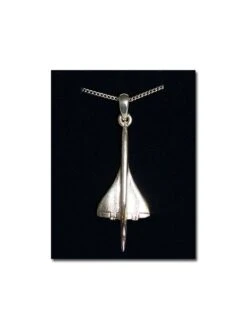 Pendentif Concorde Avec Chaîne Argent