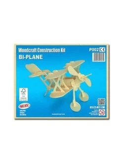 Petit Avion En Bois à Monter - Biplan -BOUTIQUE AERO petit avion en bois a monter biplan 2