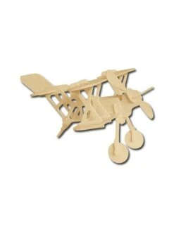 Petit Avion En Bois à Monter - Biplan