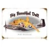 Plaque Décorative Big Beautiful Doll - Mustang P51