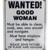 Revell Plaque Décorative En Métal Wanted! Good Woman -BOUTIQUE AERO plaque decorative en metal wanted good woman