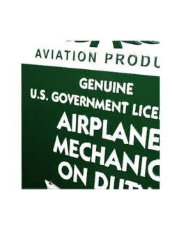 Plaque Décorative En Relief Airplane Mechanic On Duty -BOUTIQUE AERO plaque decorative en relief airplane mechanic on duty 2