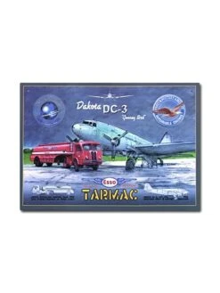 Plaque Décorative En Relief DC3 Tarmac