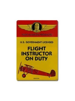 Plaque Décorative En Relief Flight Instructor On Duty -BOUTIQUE AERO plaque decorative en relief flight instructor on duty 4