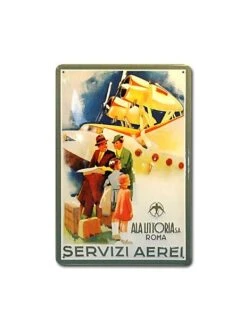 Plaque Décorative En Relief Servizi Aerei (20 X 30 Cm)