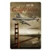 Plaque Décorative Fly To California By Constellation