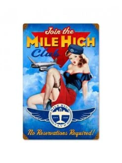 Plaque Décorative Join The Mile High Club - Dakota DC3